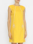 Платье из хлопка с узором Moschino Boutique  –  МодельВерхНиз
