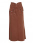 Юбка из денима с накладными карманами Alberta Ferretti  –  Общий вид