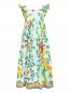 Платье с узором и декоративными пуговицами Dolce & Gabbana  –  Общий вид
