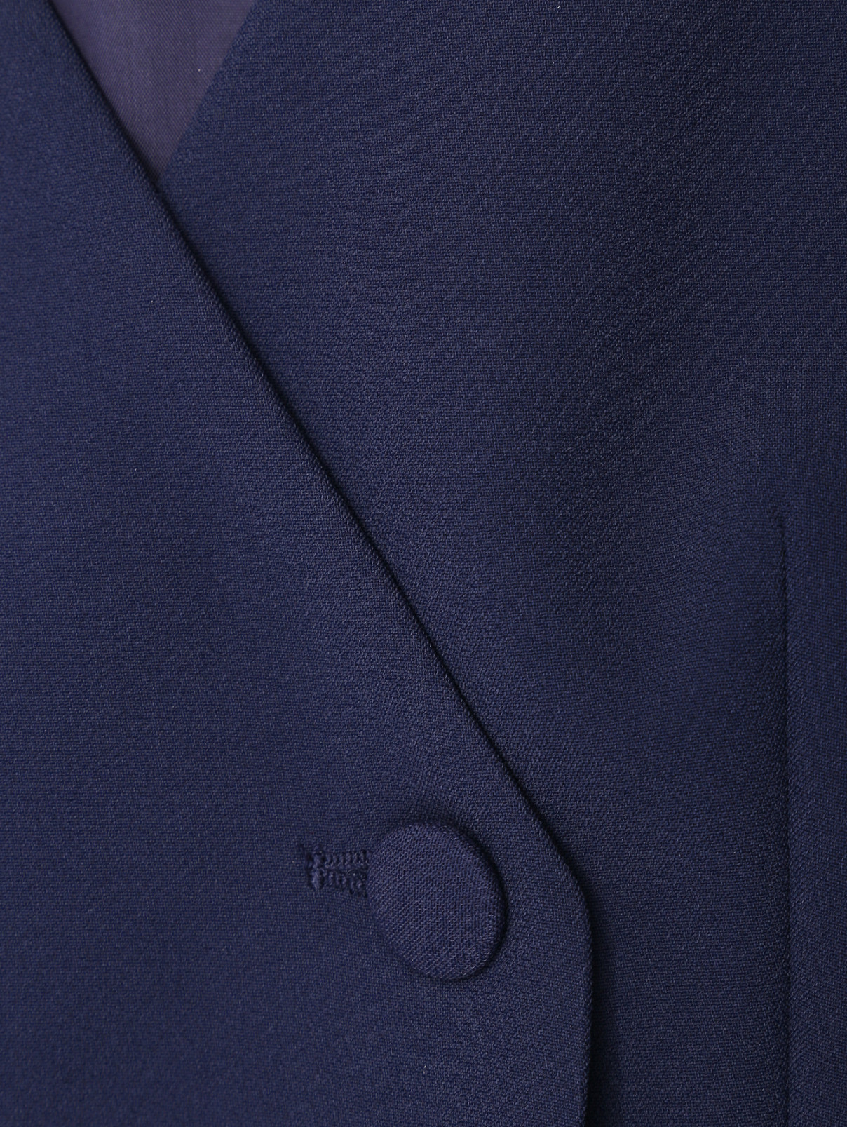 Укороченный жилет на пуговицах Luisa Spagnoli  –  Деталь1  – Цвет:  Синий