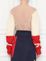 Джемпер из шерсти с контрастными рукавами Calvin Klein 205W39NYC  –  МодельВерхНиз1