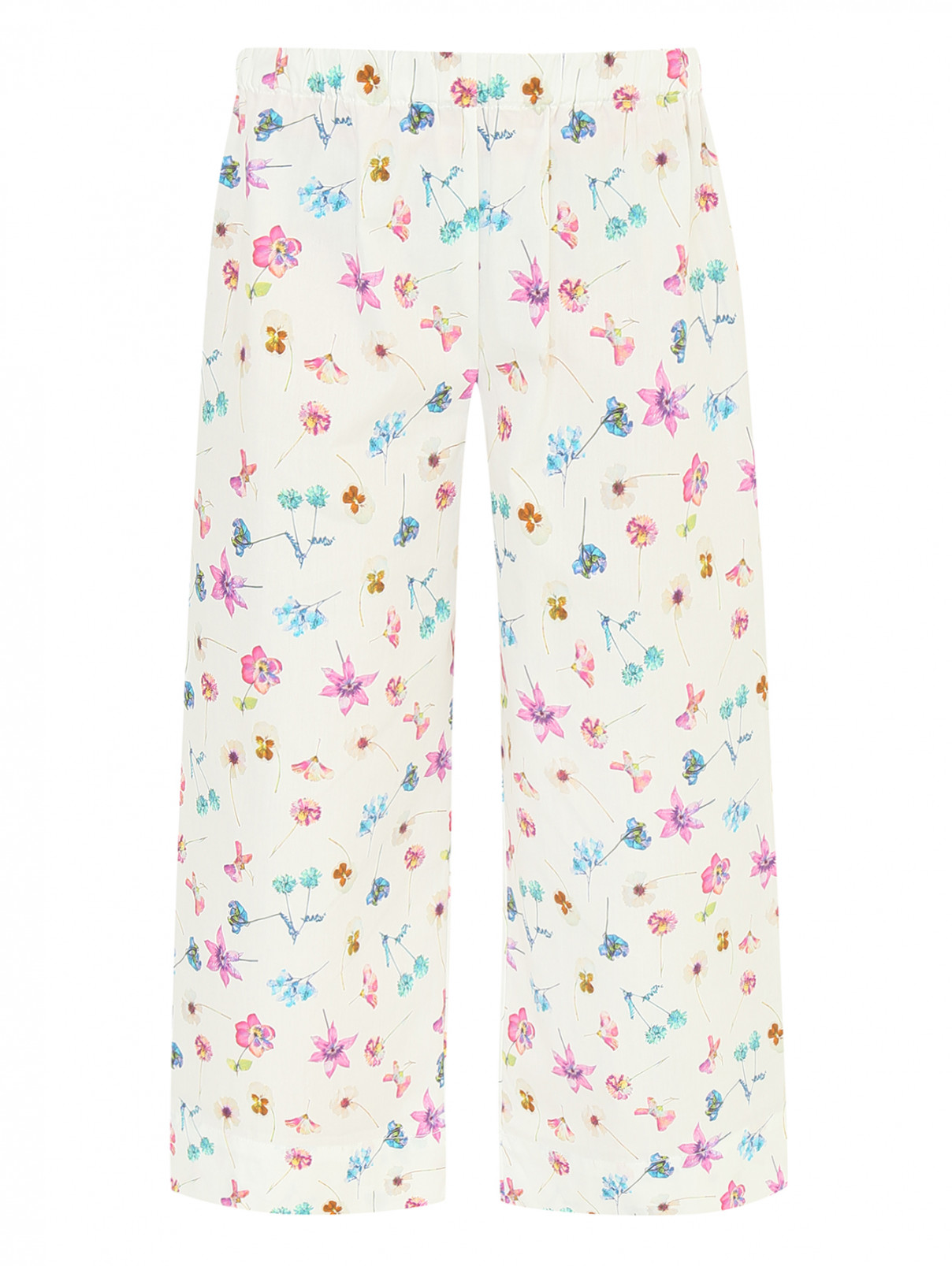 Широкие брюки с цветочным узором Il Gufo  –  Общий вид  – Цвет:  Узор