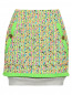 Юбка-мини из шерсти с контрастными вставками Moschino Couture  –  Общий вид