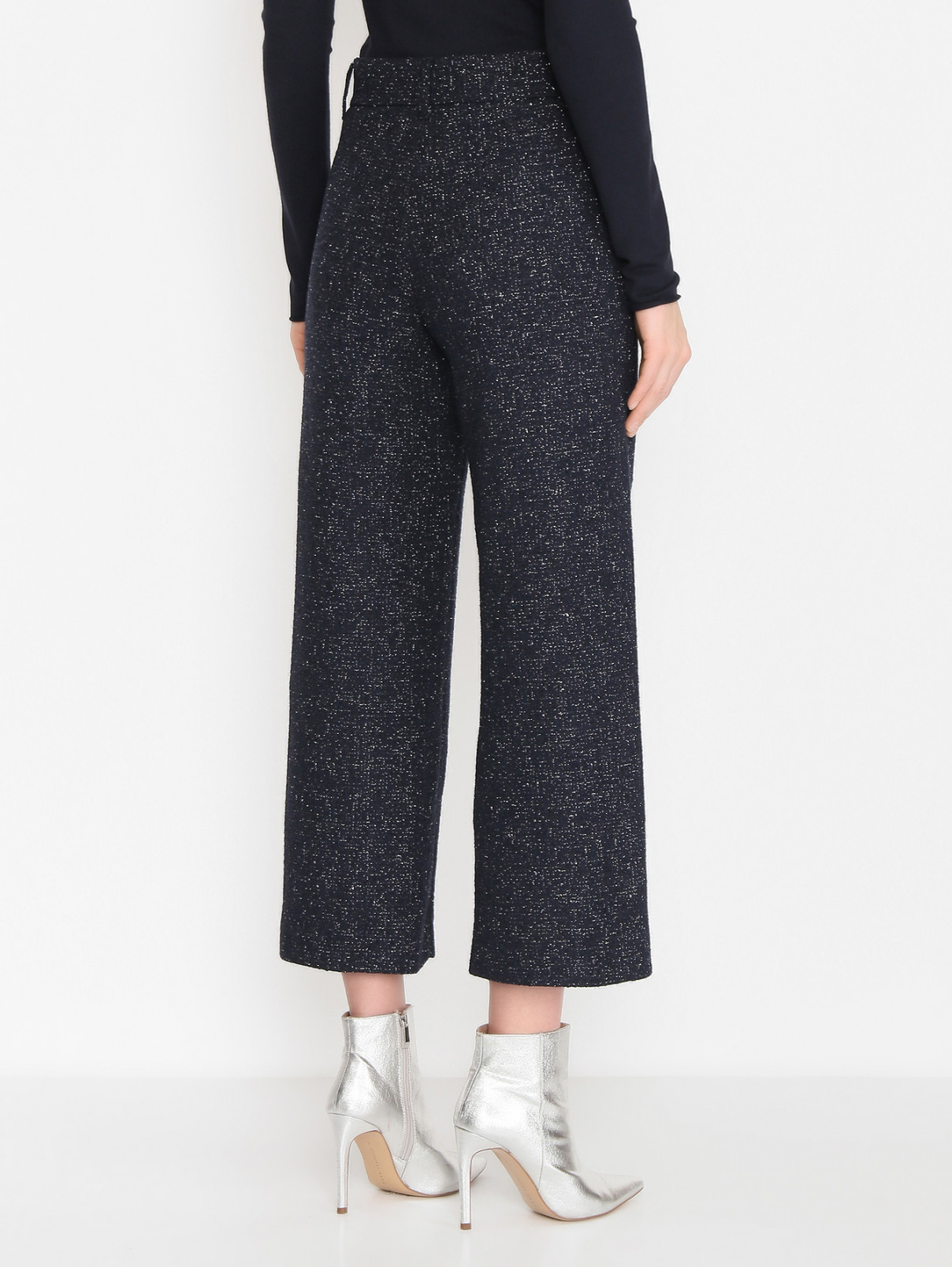 Брюки укроченного кроя из хлопка Max Mara  –  МодельВерхНиз1  – Цвет:  Черный