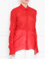 Блуза из шелка на пуговицах Maison Margiela  –  МодельВерхНиз