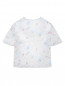 Полупрозрачная блуза из шелка с цветочным узором MiMiSol  –  Общий вид