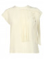 Блуза из шелка с декоративной отделкой Marcobologna  –  Общий вид