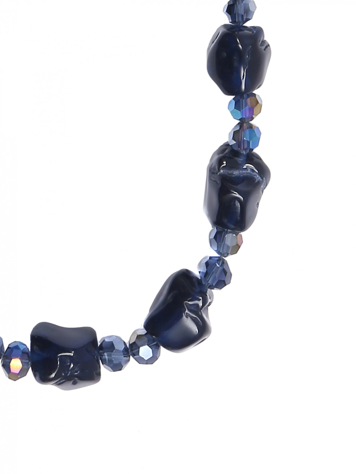 Ожерелье с кожаным ремешком Persona by Marina Rinaldi  –  Деталь  – Цвет:  Синий