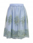 Двухслойная юбка из хлопка с декоративной отделкой Scervino Street  –  Общий вид