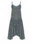 Платье из вискозы и шелка с узором TWINSET  –  Общий вид