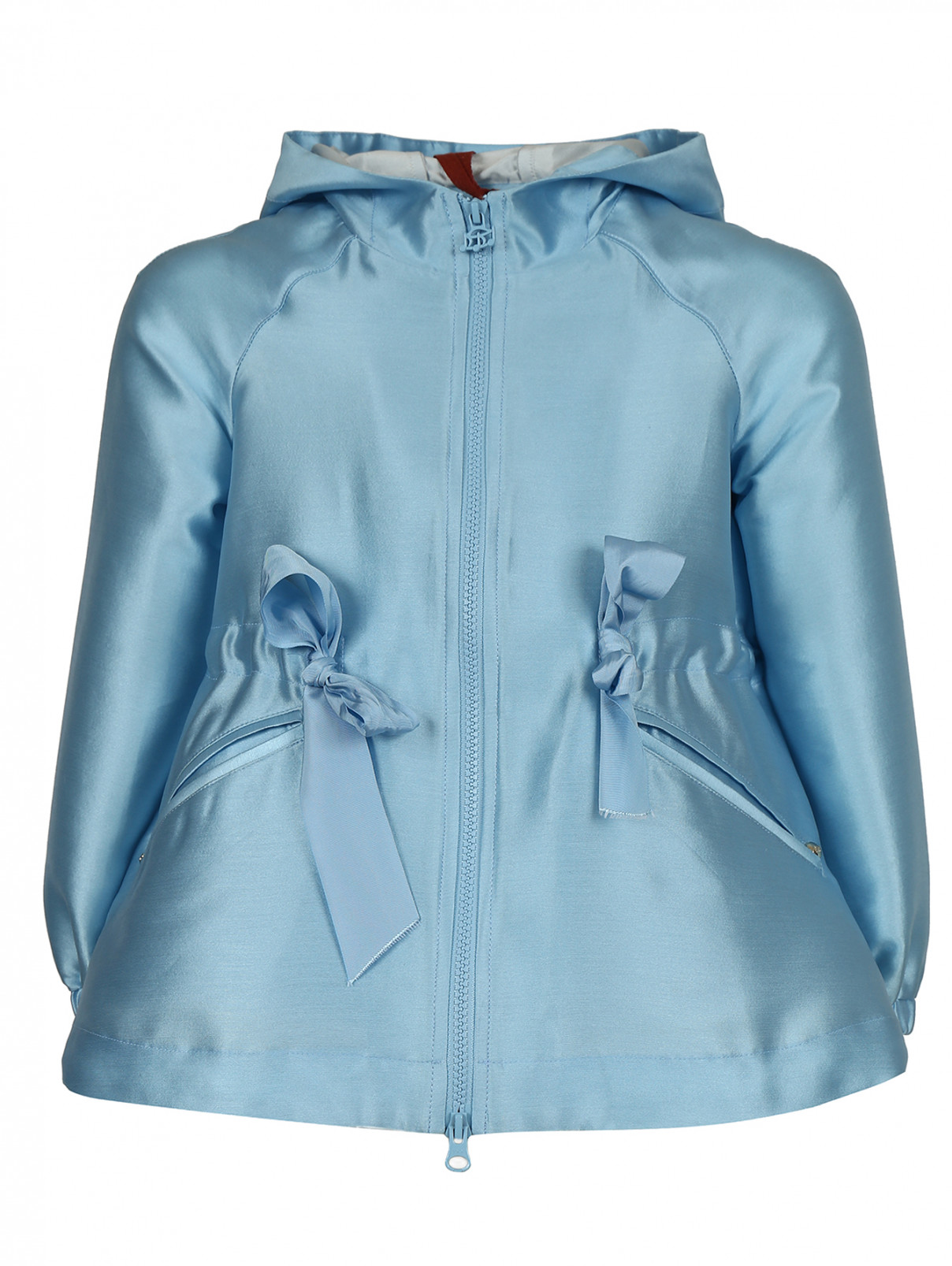 Легкая куртка на молнии с двумя боковыми карманами MiMiSol  –  Общий вид  – Цвет:  Синий