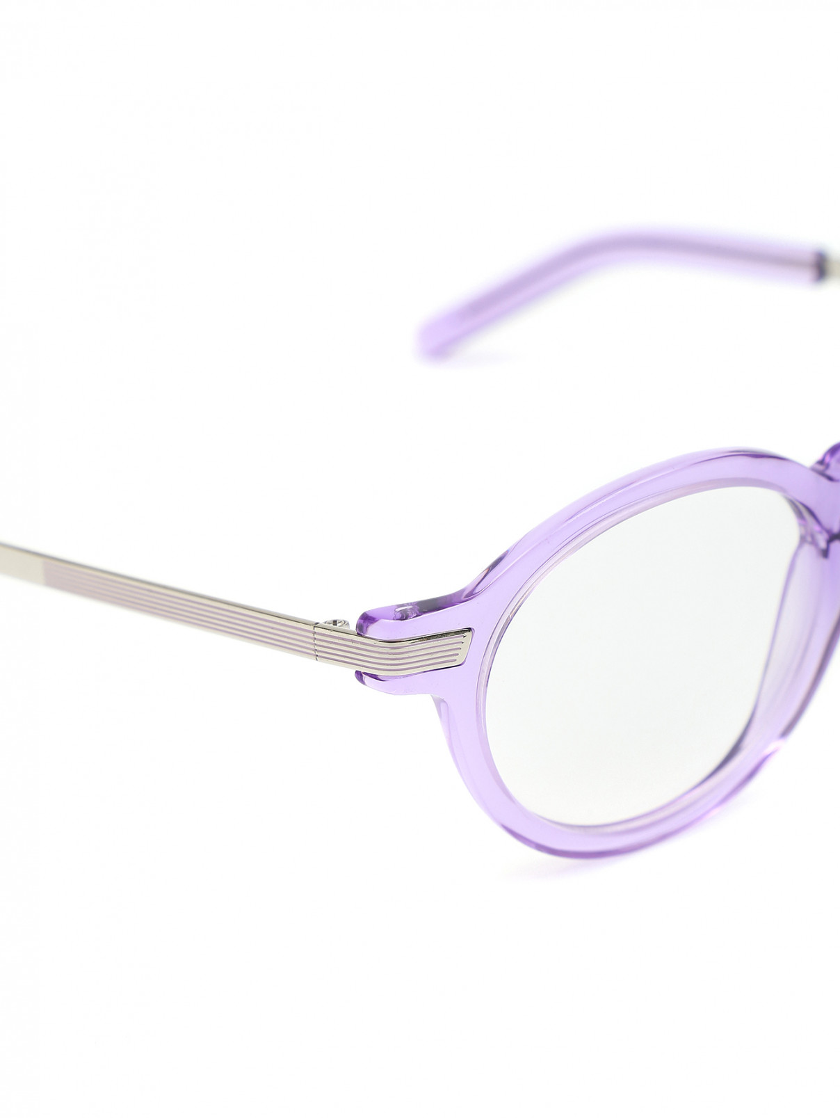 Круглая оправа с прозрачными стеклами Oscar Magnuson  –  Деталь  – Цвет:  Фиолетовый