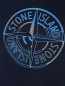 Футболка из хлопка с принтом Stone Island  –  Деталь