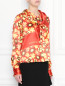 Блуза из вискозы, с цветочным узором MM6  –  МодельВерхНиз