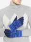 Трикотажные перчатки из шерсти с узором Paul Smith  –  МодельОбщийВид