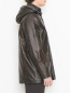 Куртка из кожи с капюшоном Giampaolo  –  МодельВерхНиз2