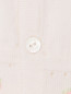 Комплект из шелка и хлопка: комбинезон, покрывало, пинетки и шапочка Tomax  –  Деталь