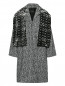 Пальто из шерсти с шарфом Marina Rinaldi  –  Общий вид