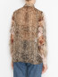 Блуза из шелка с узороом и карманами Alberta Ferretti  –  МодельВерхНиз1