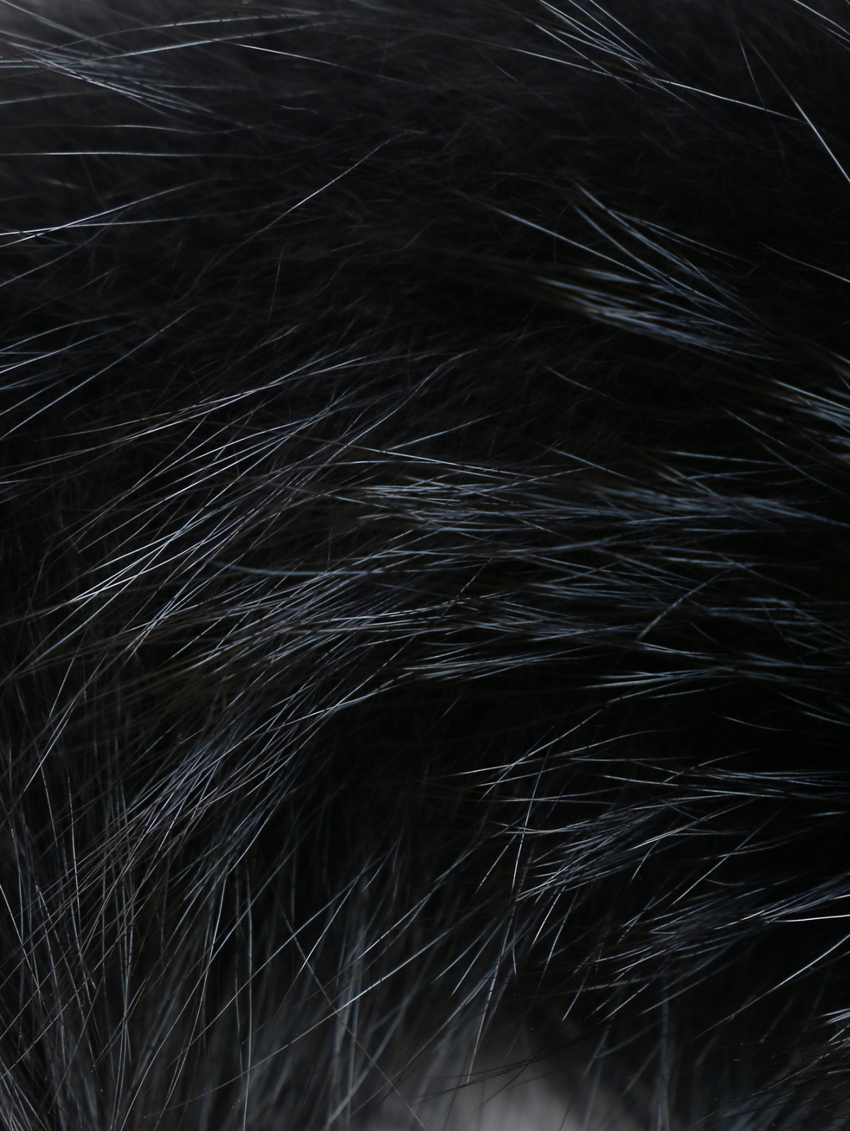 Воротник из меха лисы Max Mara  –  Деталь  – Цвет:  Синий