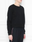 Укороченный свитшот из хлопка Calvin Klein  –  МодельВерхНиз