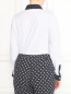 Рубашка из хлопка с контрастными вставками Marina Rinaldi  –  Модель Верх-Низ1