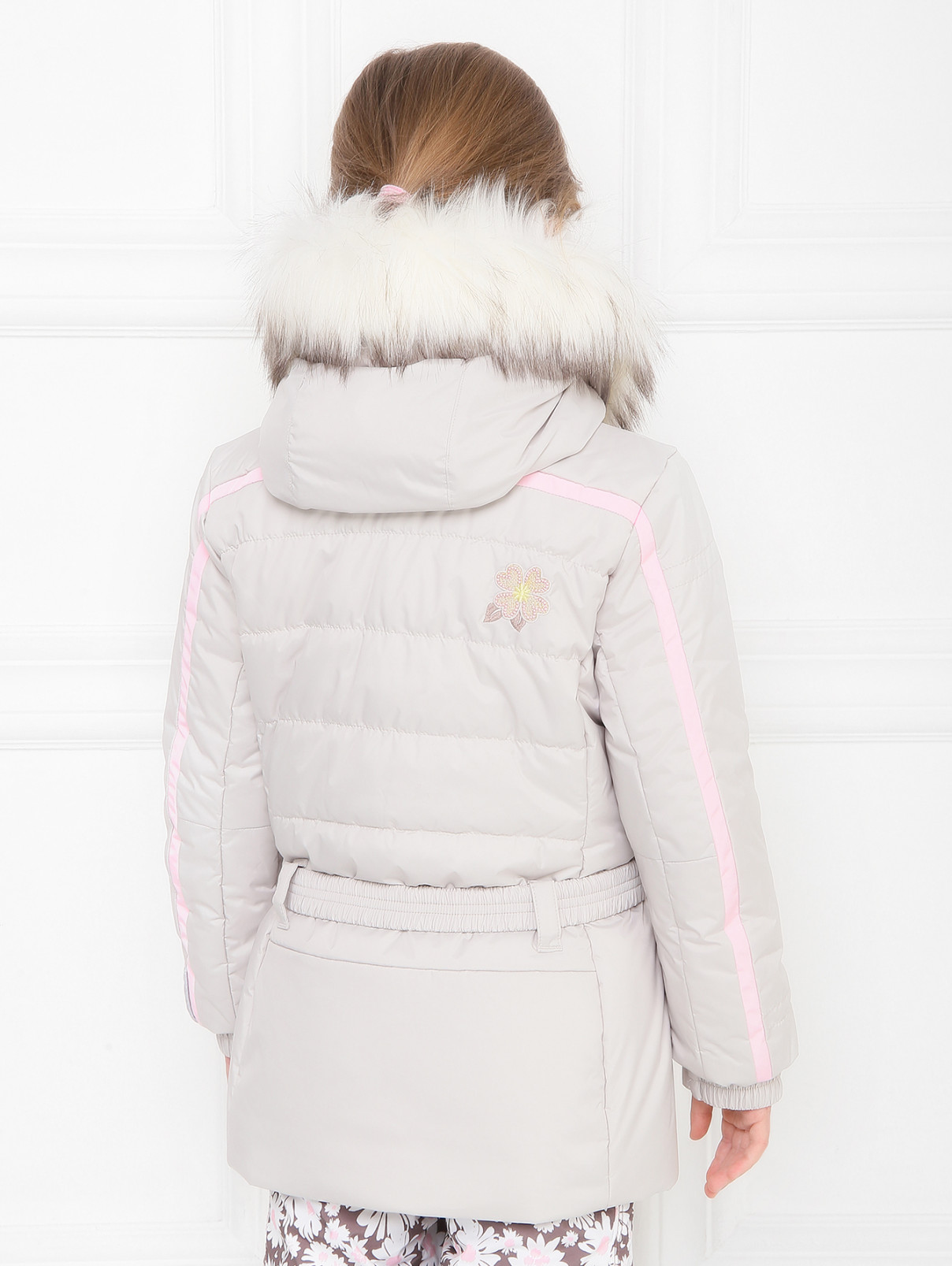 Горнолыжная куртка с поясом Poivre Blanc  –  МодельВерхНиз1  – Цвет:  Серый