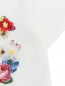 Футболка хлопковая с цветочной аппликацией Dolce & Gabbana  –  Деталь1