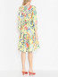 Платье миди из хлопка с цветочным узором Max&Co  –  МодельВерхНиз1