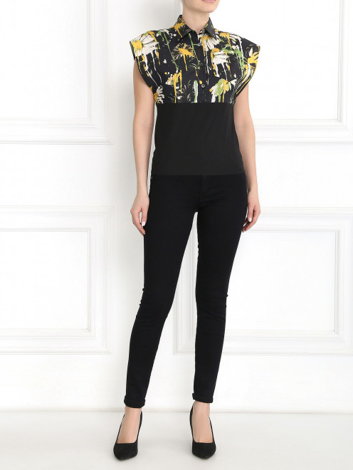 Блуза из хлопка с узором Jean Paul Gaultier - Модель Общий вид