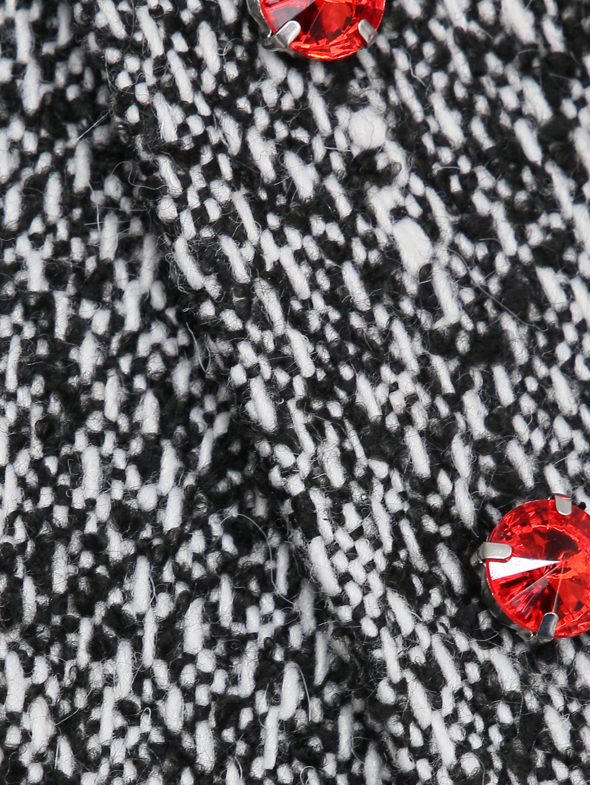 Однобортное пальто с кристаллами MSGM  –  Деталь1  – Цвет:  Узор