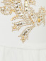 Юбка мини с воланом и аппликацией из страз Young Versace  –  Деталь1