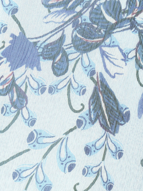 Платье из шелка с цветочным узором - Деталь1