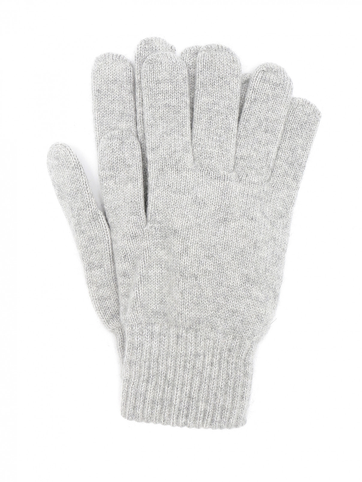 Перчатки из кашемира мелкой вязки Kangra Cashmere  –  Общий вид  – Цвет:  Серый