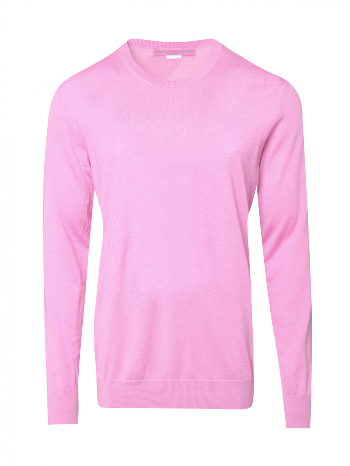 Джемпер из кашемира и шелка Ermanno Scervino  –  Общий вид  – Цвет:  Розовый