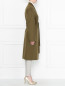 Пальто из шерсти с накладными карманами Rochas  –  МодельВерхНиз2