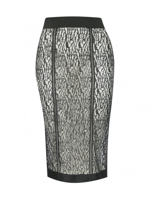 Прозрачная юбка из сетки с вышивкой La Perla - Общий вид