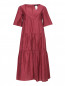 Платье из хлопка и льна с коротким рукавом Weekend Max Mara  –  Общий вид