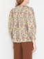 Блуза свободного кроя с цветочным узором Etro  –  МодельВерхНиз1