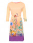 Платье из вискозы и шелка с цветочным узором Etro  –  Общий вид