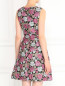 Платье с цветочным узором и симметричными складками Max Mara  –  Модель Верх-Низ1