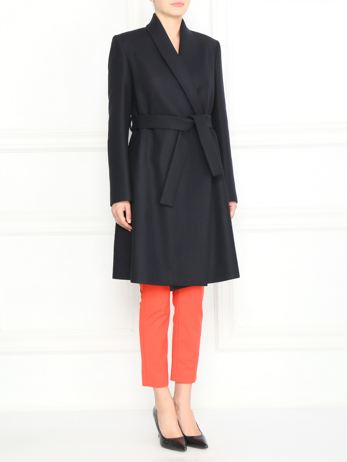 Пальто из кашемира Ballantyne  –  Модель Общий вид  – Цвет:  Черный
