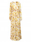 Платье-макси из шелка с цветочным узором Giambattista Valli  –  Общий вид