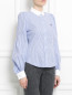 Рубашка из хлопка с узором "полоска" Marc Jacobs  –  Модель Верх-Низ