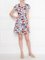 Платье из хлопка с цветочным принтом Max&Co  –  МодельОбщийВид