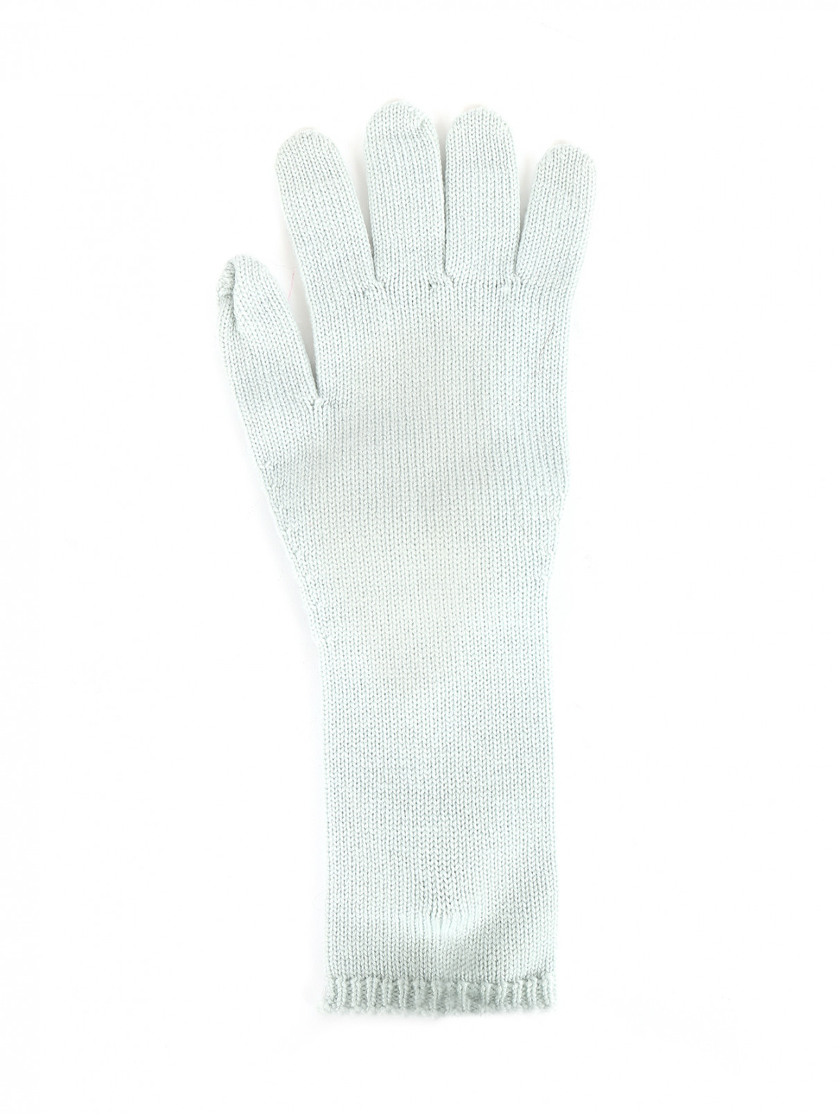 Перчатки из шерсти с бантиком IL Trenino  –  Обтравка1  – Цвет:  Зеленый