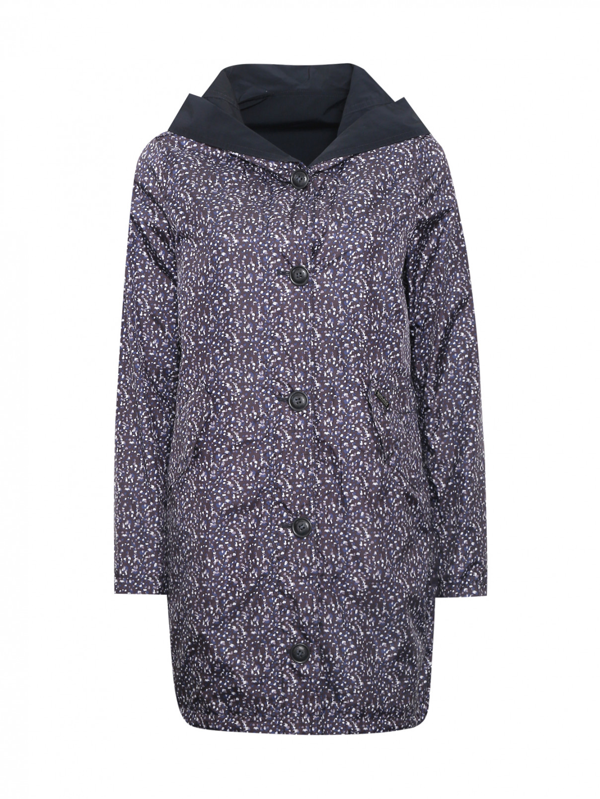 Куртка двусторонняя с капюшоном Woolrich  –  Общий вид  – Цвет:  Черный