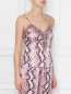 Топ шелковый с животным узором Ermanno Scervino  –  МодельВерхНиз