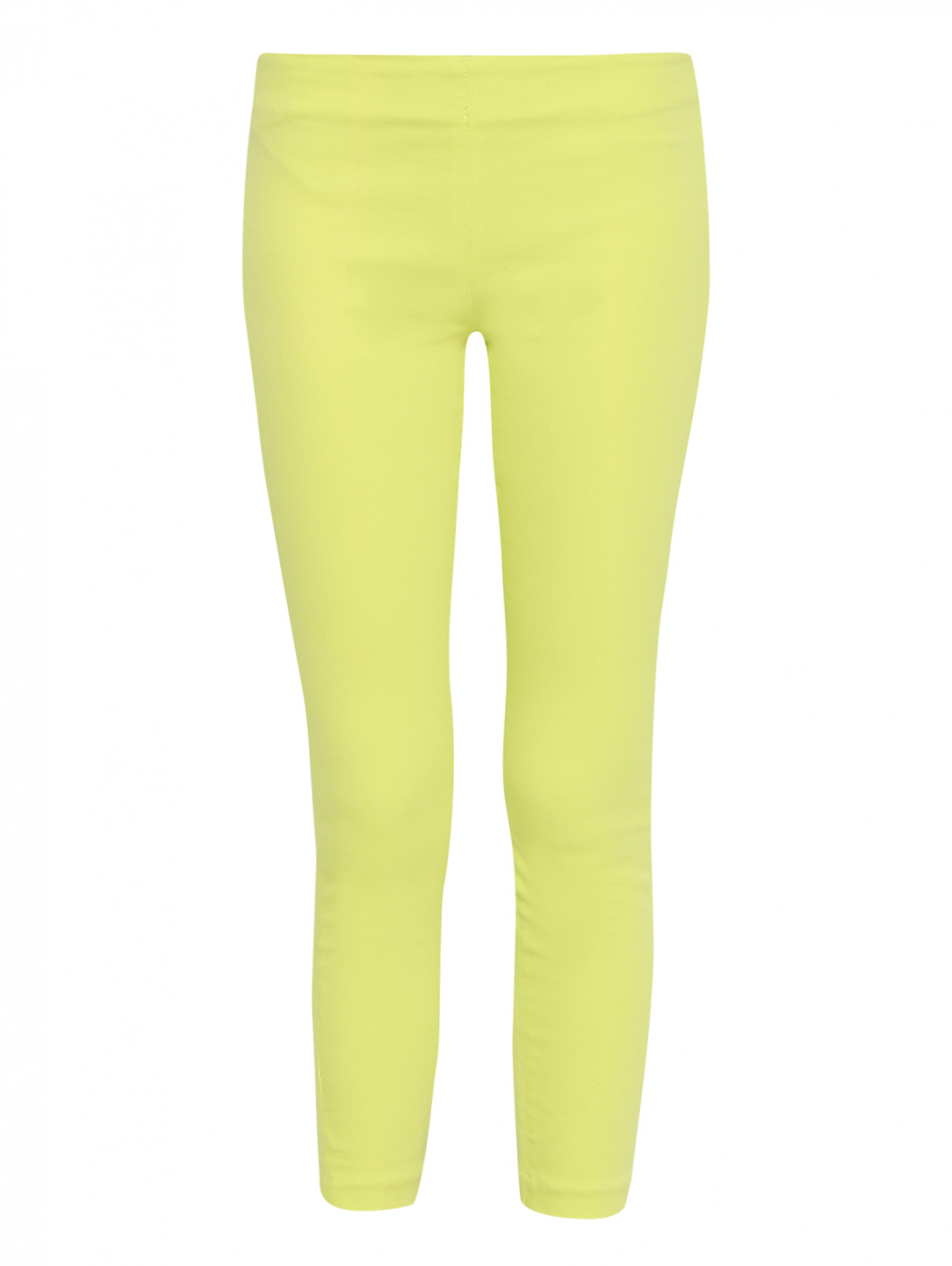 Укороченные брюки из хлопка J Brand  –  Общий вид  – Цвет:  Зеленый