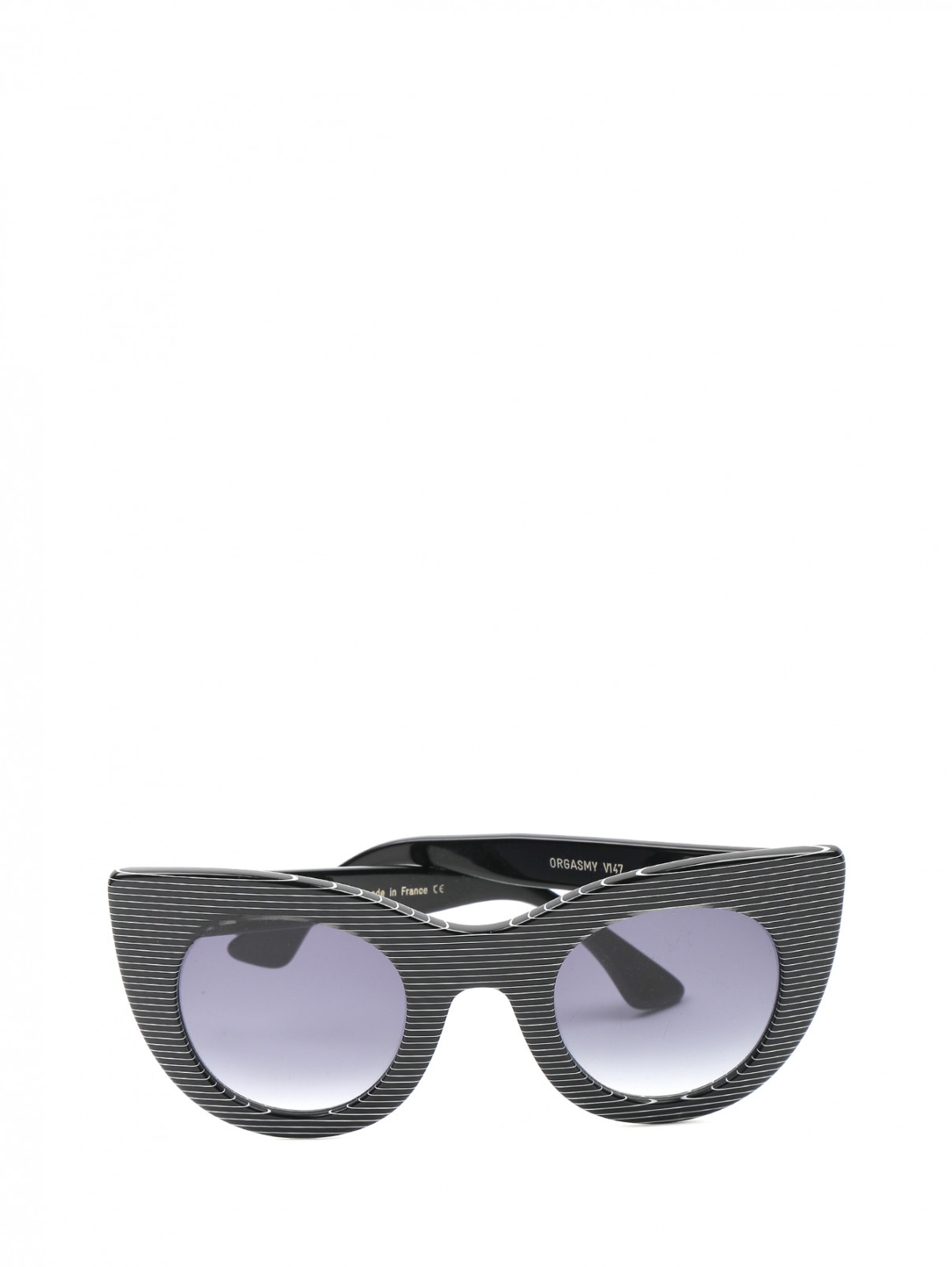 Cолнцезащитные очки в оправе из пластика с узором полоска Thierry Lasry  –  Общий вид  – Цвет:  Узор
